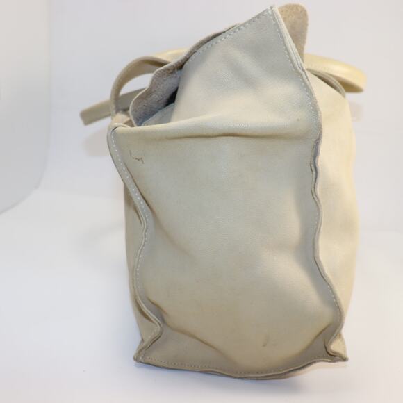 Tagliovivo Doctor Bag White Leather Handmade in Italy - Picture 7 of 8